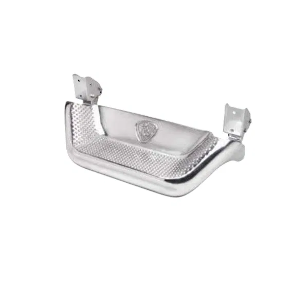 147102 – CARR Truck Step, Rocker Panel Mount Flat Step Non Extendable Stationary XM3 Polished Silver Aluminum Set Of ...
